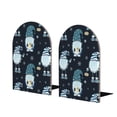 thumbnail image 1 of Naloa Gnome and Snowflakes 2 Pcs Bookend Large Capacity Office Book Ends for Home Office Library School Study Decoration, 1 of 8