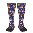 thumbnail image 1 of Naloa Gnomes And Houses Thigh High Socks Extra Long Stretchy Sock Women Over Knee High Opaque Stocking Daily Wear, 1 of 6