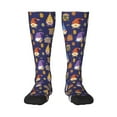 thumbnail image 1 of Naloa Gnomes And Houses Thigh High Socks Extra Long Stretchy Sock Women Over Knee High Opaque Stocking Daily Wear, 1 of 6