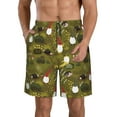 thumbnail image 1 of Naloa Gnomes Playing in the Garden Men's Beach Shorts, Surfing shorts, Swim trunks, Quick Dry Swim Trunks for Surfing Beach Fun - Large, 1 of 9