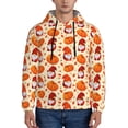 thumbnail image 1 of Naloa Gnomes Pumpkin And Mushrooms Men's Casual Hooded Collar Drawstring Hoodies Pullover Sweatshirts Casual Long Sleeve Shirts-4X-Large, 1 of 7