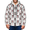 thumbnail image 1 of Naloa Gnomes and Hearts Men’s Hoodies, Zip up Hoodie, Sweatshirts,Hoodies for Men Sizes S-3XL-XX-Large, 1 of 5