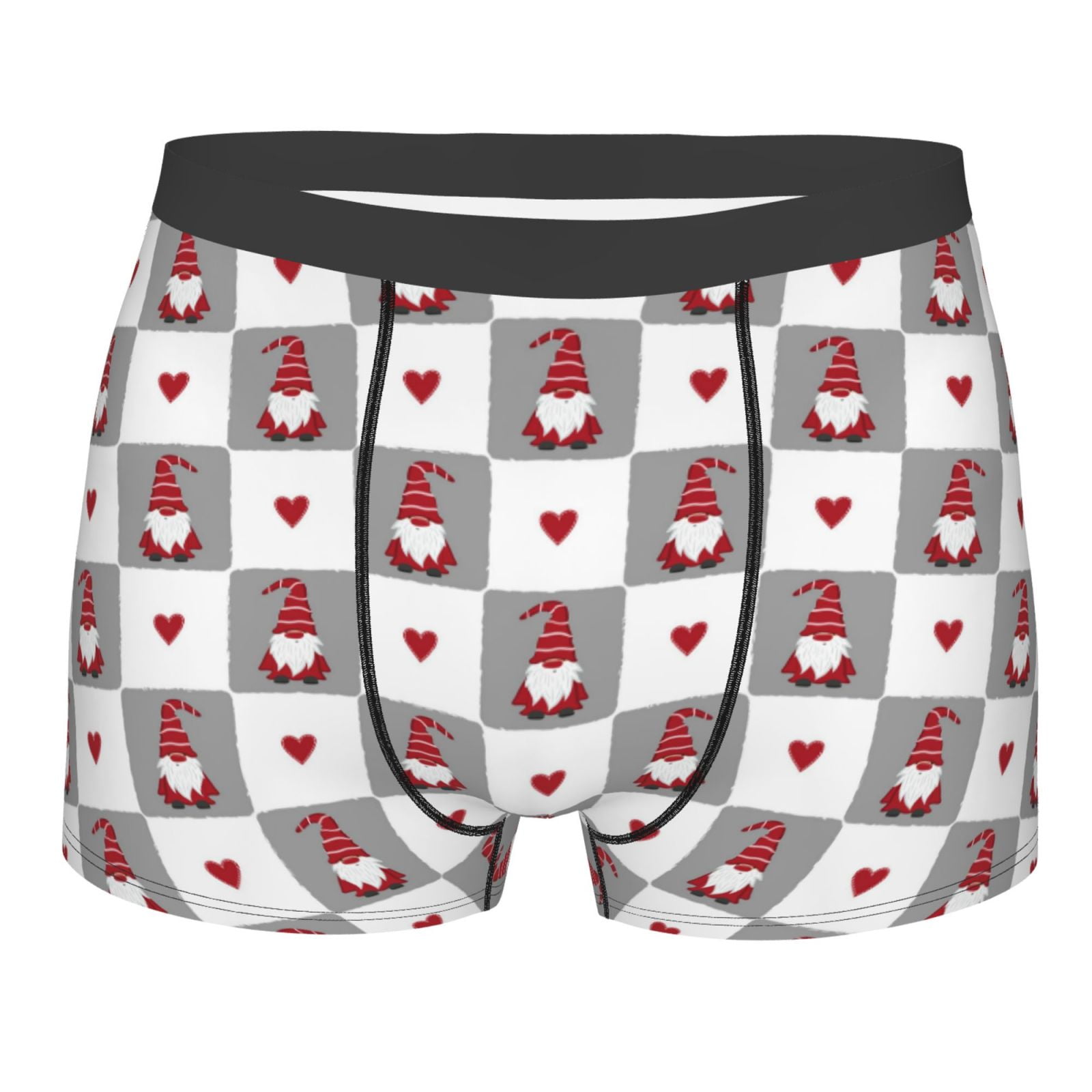 Naloa Gnomes and Hearts Print Mens Underwear - Boxers for Men, Classic ...