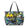 thumbnail image 1 of Naloa Goal Time Large Capacity Beach Bag, Waterproof Sandproof Beach Swim Pool Bag Tote Bag for Women, 1 of 7