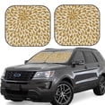 thumbnail image 1 of Naloa Gold Drops 2 Piece Foldable Car Sun Shades, Car Windshield Sunshade, Front Window Sunshade for Car, Truck, SUV - Medium, 1 of 7