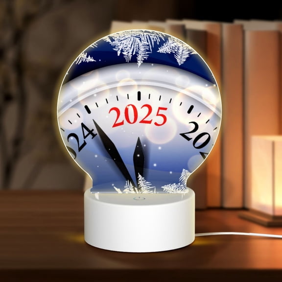 Naloa Gold Glitter Shining In Light With 2025 Acrylic LED Night Light Custom LED Lights Personalized Nightlight Customized Gifts for Family Couples Friends