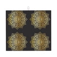 thumbnail image 1 of Naloa Gold Mandala Dish Drying Mat for Kitchen Counter, Heat Resistant Drainer Mats, Absorbent Draining Mat,Dish Rack Pad,16"x18", 1 of 8