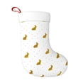 thumbnail image 1 of Naloa Gold Rabbit Christmas Stockings Decorations, Xmas Ornaments, DIY Personalized Farmhouse Decor for Home Family Party Tree, 1 of 7