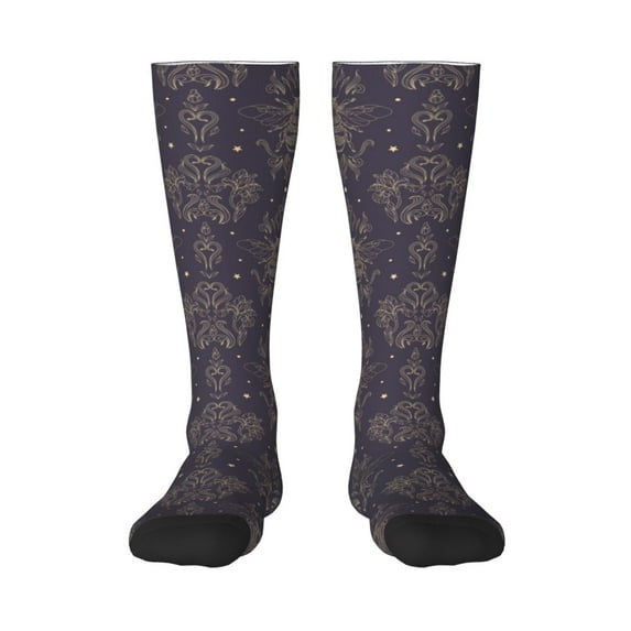 Naloa Golden Bumblebee Knee Socks, High Socks Long Stretchy Sock Women Knee High Stocking, Long Socks for Women