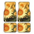 thumbnail image 1 of Naloa Golden Sunflower In Field Car Foot Mat Set of 4 Pieces - Universal Floor Liner Neoprene Full Set Floor Mats for Cars Trucks SUV, 1 of 7