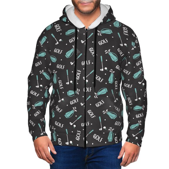 Naloa Golf Bags And Balls Men’s Hoodies, Zip up Hoodie, Sweatshirts,Hoodies for Men Sizes S-3XL-X-Large