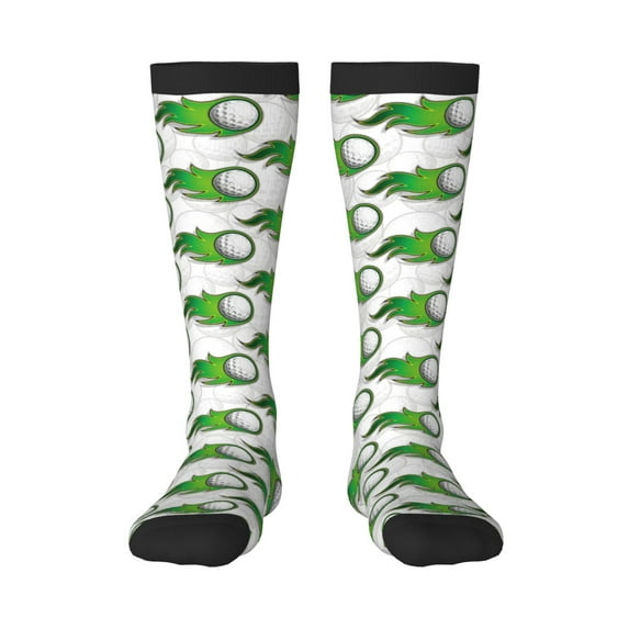 Naloa Golf balls Knee Socks, High Socks Long Stretchy Sock Women Knee High Stocking, Long Socks for Women