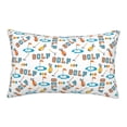 thumbnail image 1 of Naloa Golfing Clubhouse Pillowcase, Cool Pillowcase, Lightweight, Breathable, Skin Friendly Pillowcase, Hidden Zipper (No pillow core)-20"x30", 1 of 6