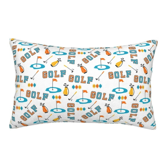 Naloa Golfing Clubhouse Pillowcase, Cool Pillowcase, Lightweight, Breathable, Skin Friendly Pillowcase, Hidden Zipper (No pillow core)-20"x30"