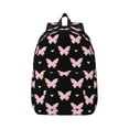 thumbnail image 1 of Naloa Gradient Butterfly Canvas Backpack for Men Women Rucksack Casual Travel Daypack College Tote Satchel Bookbag for Teens-Small, 1 of 7