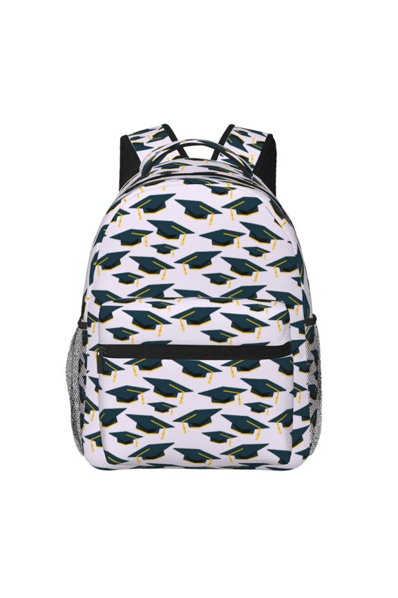 Graduation Hats Print Solid Color Tie Formal Necktie for MenSuitable for business, daily life, work