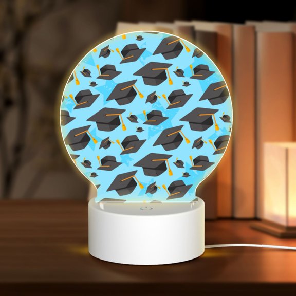 Naloa Graduation Hats1 Acrylic LED Night Light Custom LED Lights Personalized Nightlight Customized Gifts for Family Couples Friends