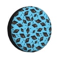 thumbnail image 1 of Naloa Graduation Hats2 PVC Leather Spare Tire Wheel Cover for Car Truck SUV Camper Trailer Universal Fit many size16 inch, 1 of 6