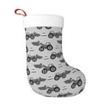 thumbnail image 1 of Naloa Gray Tractor Christmas Stockings Decorations, Xmas Ornaments, DIY Personalized Farmhouse Decor for Home Family Party Tree, 1 of 7