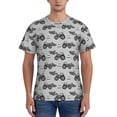 thumbnail image 1 of Naloa Gray Tractor Men's T-Shirt Sport T-shirt Men's Basic Tee Casual Men's Shirt, Round Neck, Short Sleeves - X-Large, 1 of 5