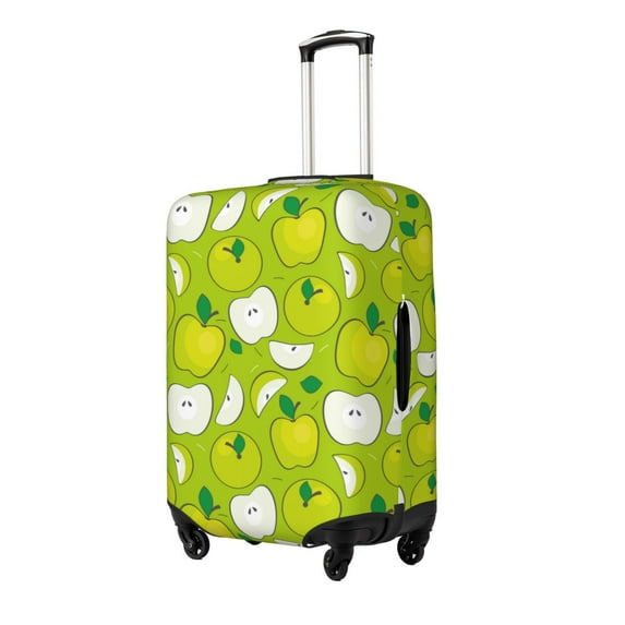 Naloa Green Apple Elastic Suitcase Protector, Travel Suitcase Protector Cover Fits 18-32in Suitcase(No luggage included)-Large