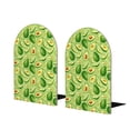 thumbnail image 1 of Naloa Green Avocado 2 Pcs Bookend Large Capacity Office Book Ends for Home Office Library School Study Decoration, 1 of 8