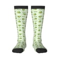 thumbnail image 1 of Naloa Green Avocado Thigh High Socks Extra Long Stretchy Sock Women Over Knee High Opaque Stocking Daily Wear, 1 of 6