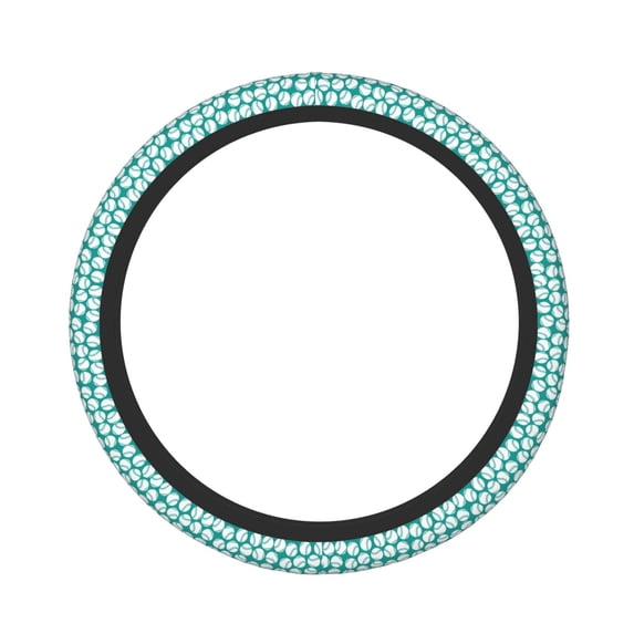 Naloa Green Baseball Elastic Steering Wheel Cover, Auto Steering Wheel Cover – 15 Inch , Comfortable Grip, Fit Suvs,Vans Cars,Trucks