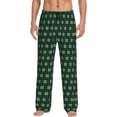thumbnail image 1 of Naloa Green Buffalo Plaid Merry Christmas Pajama Pants Men, PJ Bottoms, Sleep & Lounge Pants-Large, 1 of 6