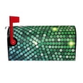 thumbnail image 1 of Naloa Green Disco Lights Mailbox Covers Magnetic Post Box Cover Post Letter Box Cover Garden Decor-21x18 in, 1 of 8
