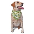 thumbnail image 1 of Naloa Green Hawaii Palms Dog Bandanas 1PC Washable Triangle Dog Scarfs Premium Durable Fabric, for Small Medium Large Dogs and Cats, 1 of 6