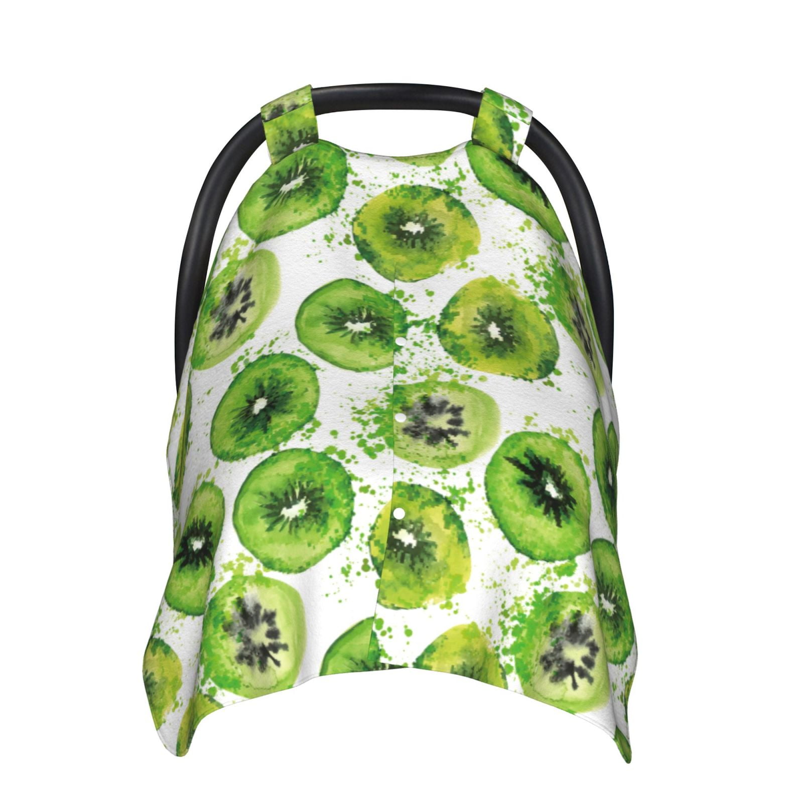 Naloa Green Kiwi Baby Car Seat Cover, Breathable Baby Carrier Cover, Multiuse Baby Carrier Cover & Nursing Breastfeeding Cover