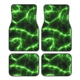 thumbnail image 1 of Naloa Green Lightning Car Foot Mat Set of 4 Pieces - Universal Floor Liner Neoprene Full Set Floor Mats for Cars Trucks SUV, 1 of 7