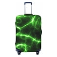 thumbnail image 1 of Naloa Green Lightning Elastic Suitcase Protector, Travel Suitcase Protector Cover Fits 18-32in Suitcase - Small, 1 of 9