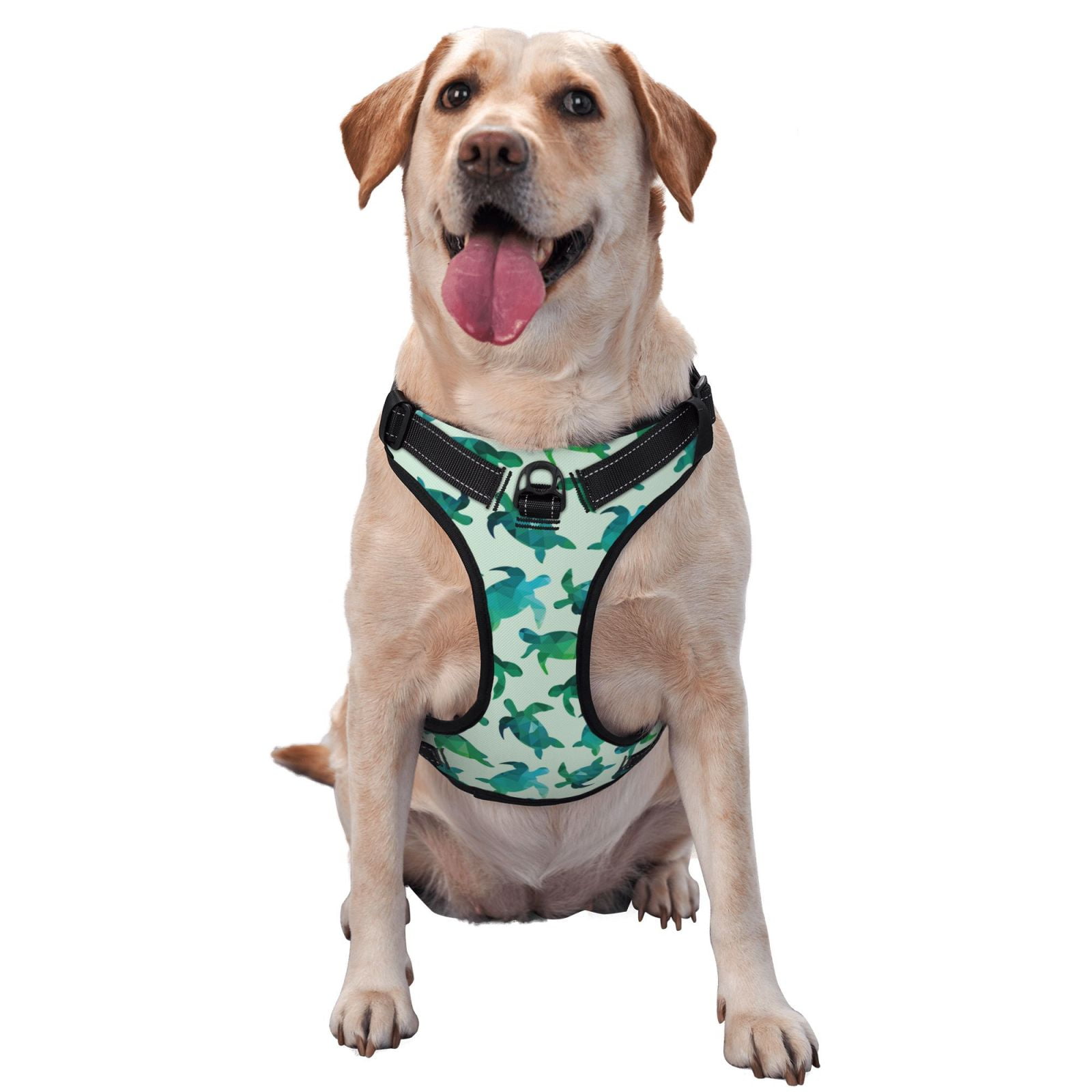 Naloa Green Sea Turtle Pet Harness Vest with Traction Rope, Adjustable ...
