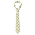 thumbnail image 1 of Naloa Green Snake Print Solid Color Tie Formal Necktie for Men，Suitable for business, daily life, work, 1 of 5