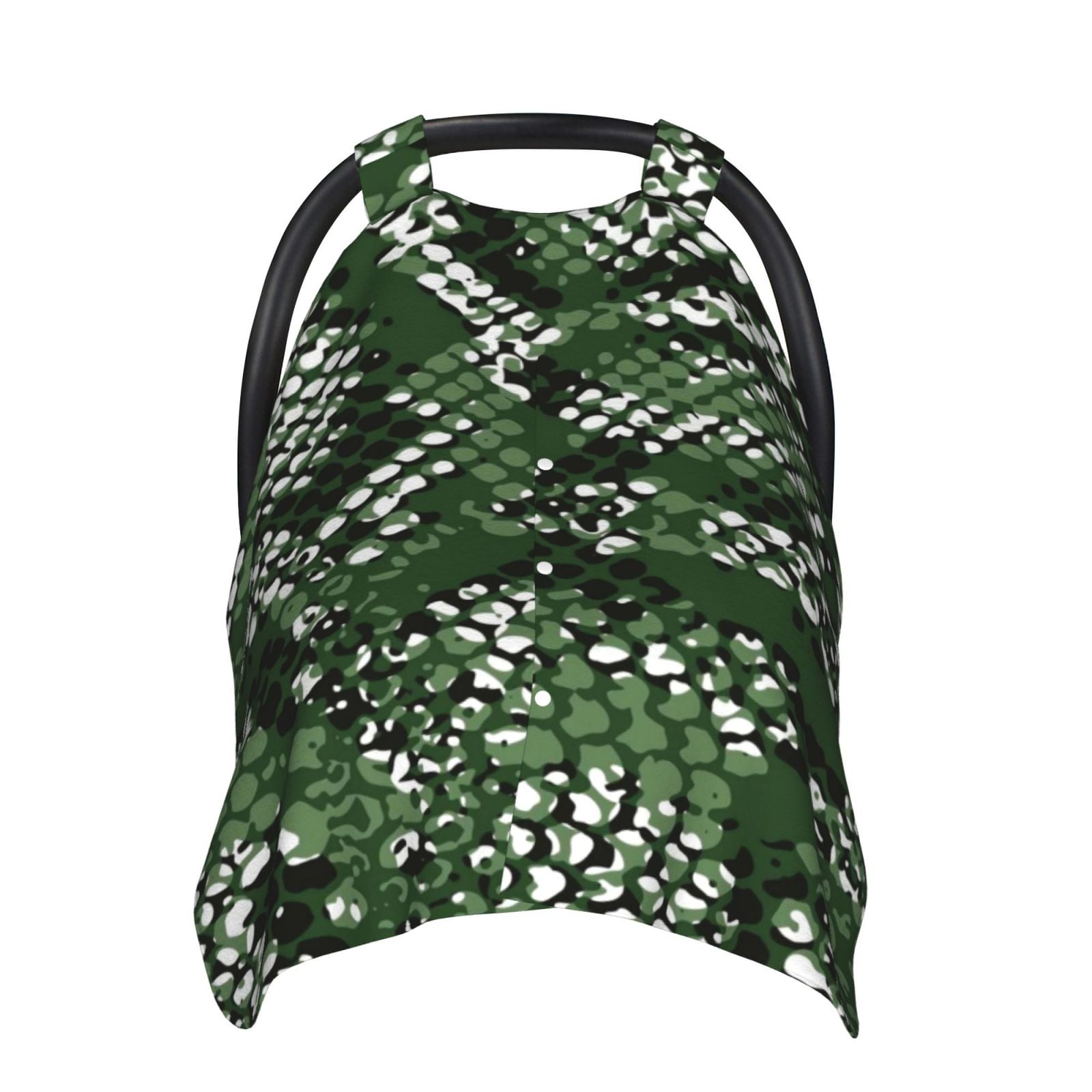 Naloa Green Snakeskin Baby Car Seat Cover, Breathable Baby Carrier Cover, Multiuse Baby Carrier Cover & Nursing Breastfeeding Cover