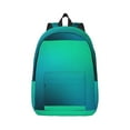 thumbnail image 1 of Naloa Green Turquoise Teal Canvas Backpack for Men Women Rucksack Casual Travel Daypack College Tote Satchel Bookbag for Teens-Medium, 1 of 7