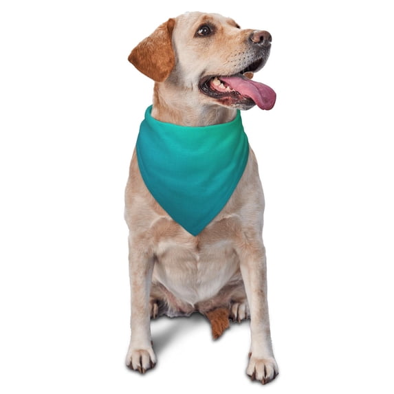 Naloa Green Turquoise Teal Dog Bandanas 1PC Washable Triangle Dog Scarfs Premium Durable Fabric, for Small Medium Large Dogs and Cats