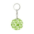 thumbnail image 1 of Naloa Green Various Lemons Print Round Keychain Keychain Key Ring, Key Tag, Key Chain Bulk for Gift Accessories (Round), 1 of 7