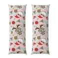 thumbnail image 1 of Naloa Groovy Retro Santa Super Soft 20x60 Body Pillow Case,Long Side Hidden Zipper（PILLOWS ARE NOT INCLUDED）, 1 of 1