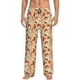 Naloa Guinea Pigs And Mushrooms Pajama Pants Men, PJ Bottoms, Sleep