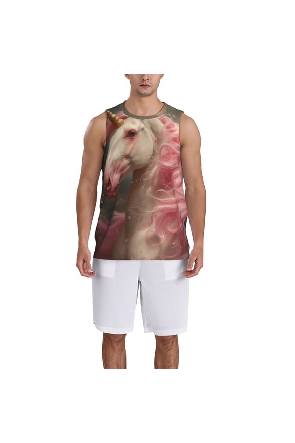 Haired White Horse Basketball Jersey Reversible Men's Mesh Athletic Sports Shirts Training Practice S-4XL3X-Large