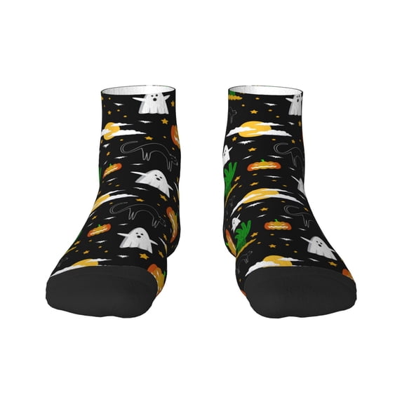 Naloa Halloween Ankle Socks for Women Non Slip Socks No Show Socks Classic Low Cut Casual Socks Casual Socks