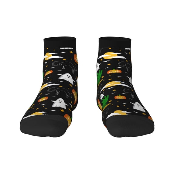Naloa Halloween Ankle Socks for Women Non Slip Socks No Show Socks Classic Low Cut Casual Socks Casual Socks