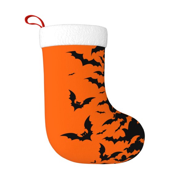 Naloa Halloween Bats Christmas Stockings Decorations, Xmas Ornaments, DIY Personalized Farmhouse Decor for Home Family Party Tree