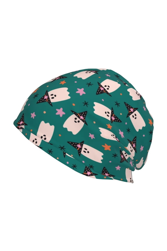Halloween Ghosts Beanie for Men Women Knitted Unisex Winter Hat Beanies Cap Knit Cuffed Beanies Hats