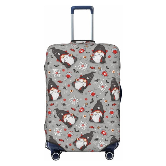 Naloa Halloween Gnome Elastic Suitcase Protector, Travel Suitcase Protector Cover Fits 18-32in Suitcase - Medium