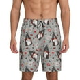thumbnail image 1 of Naloa Halloween Gnome Men's Short Pajama Pants, Lounge Comfort Shorts with Elasticized Waistband and Side Pockets - Small, 1 of 9