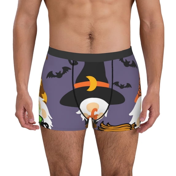 Naloa Halloween Gnomes Mens Underwear - Boxers for Men, Mens Boxer Briefs, Classic Briefs for Men-X-Large